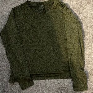 Athleta Gray Uptempo II Long Sleeve Top